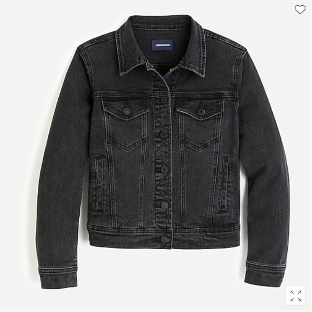 J. Crew Classic denim jacket in black